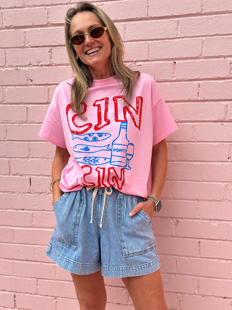 Cin Cin Tee - Pink