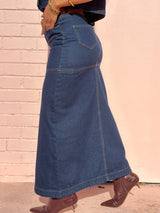 Harlem Denim Skirt - Indigo