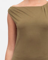 Asymmetrical Olive Top