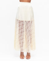 Simona Lace Skirt - Cream