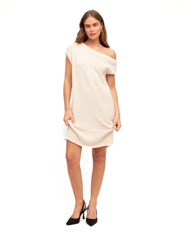 Odette Knit Dress - Cream