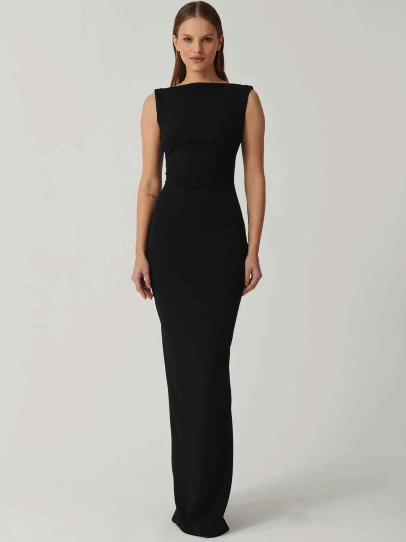 VERONA GOWN - BLACK