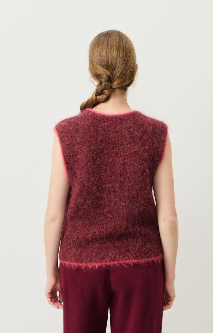 Jumper Bymi - BURGUNDY BLACK MELANGE