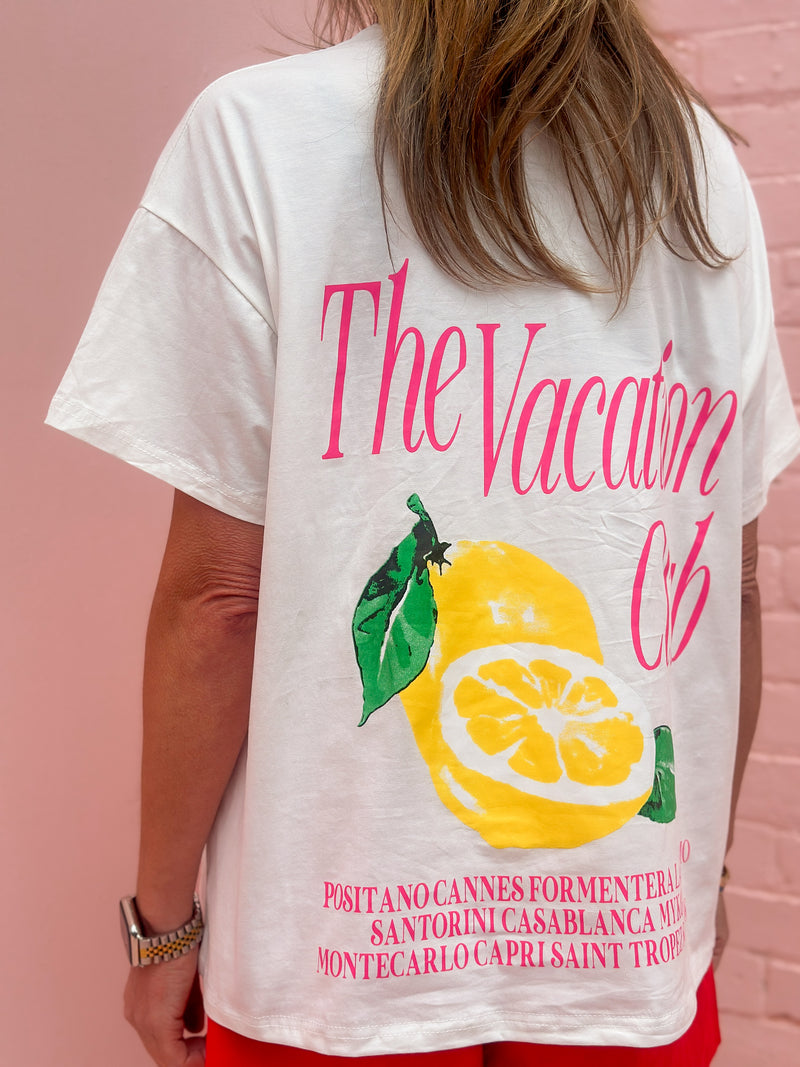 Vacation Club Tee - White