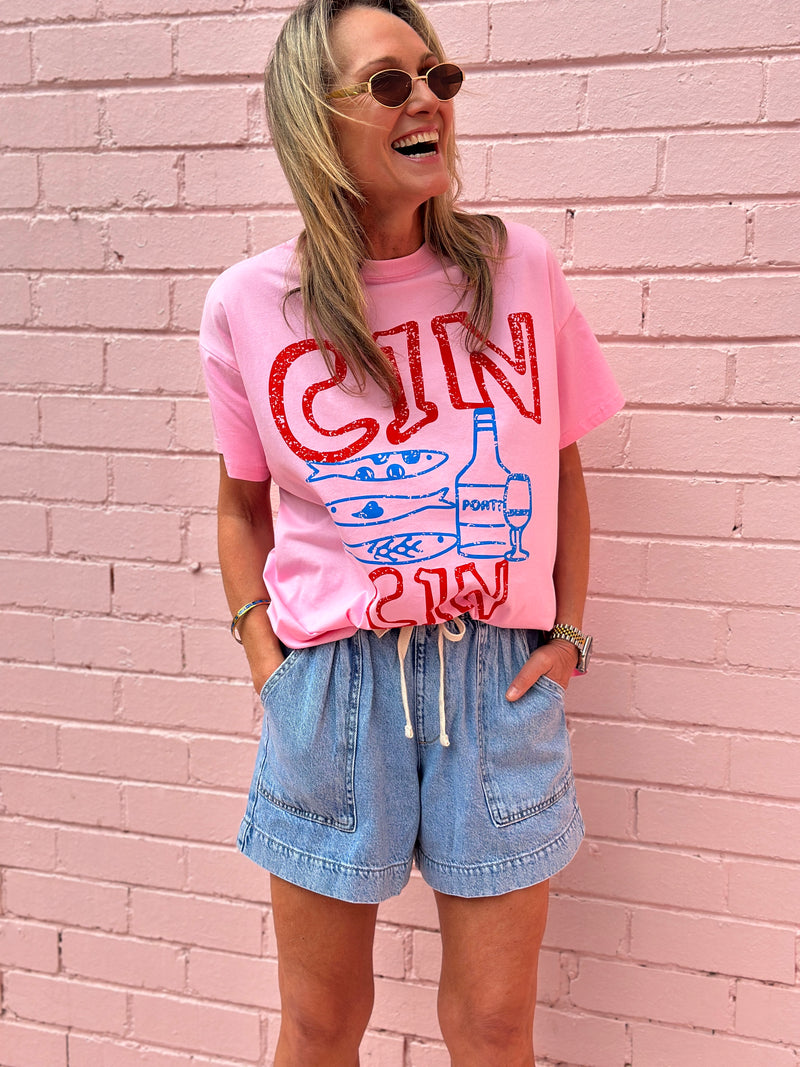 Cin Cin Tee - Pink