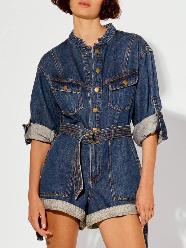 Elena Denim Playsuit