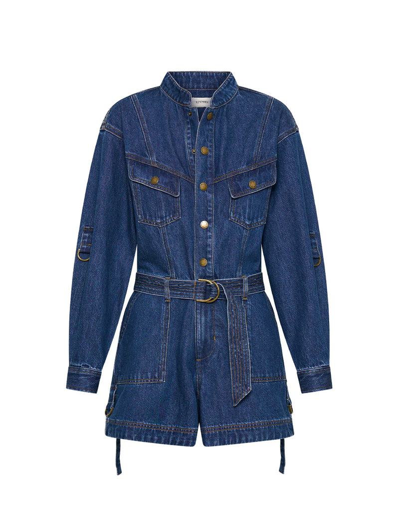 Elena Denim Playsuit