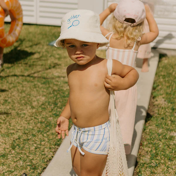 Retro Boy Bucket Hat Cream