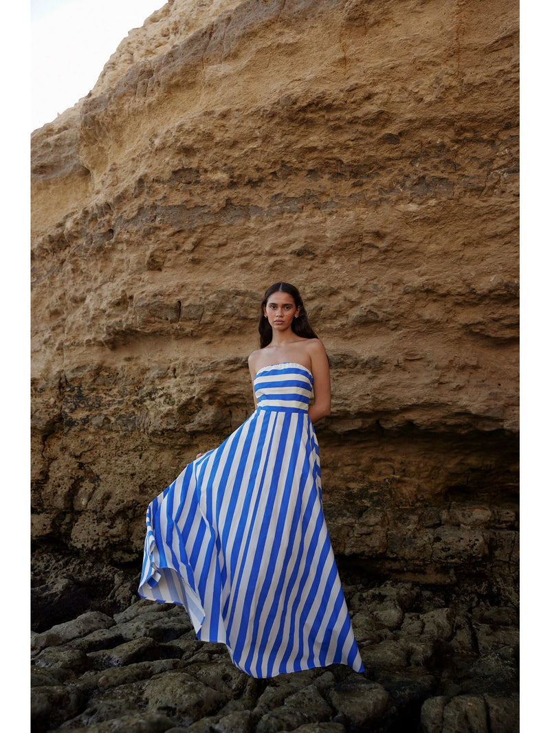 HAZEL DRESS IN PACIFIC STRIPE