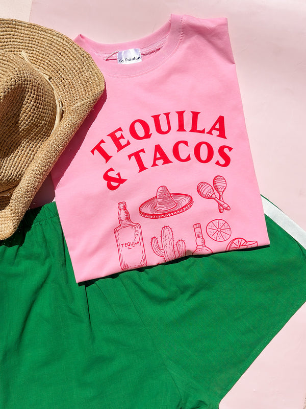 Tequila & Taco's Set - Pink/Green