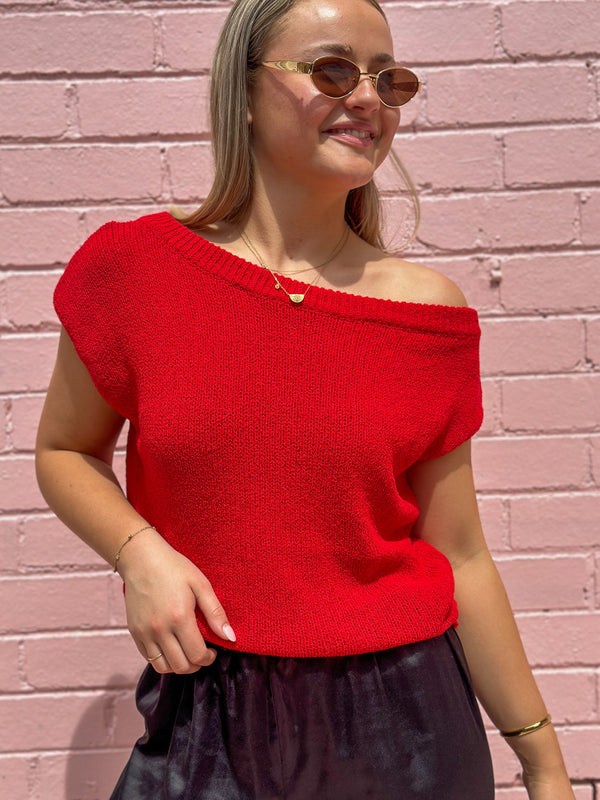 Odette Knit - Red PRE:ORDER