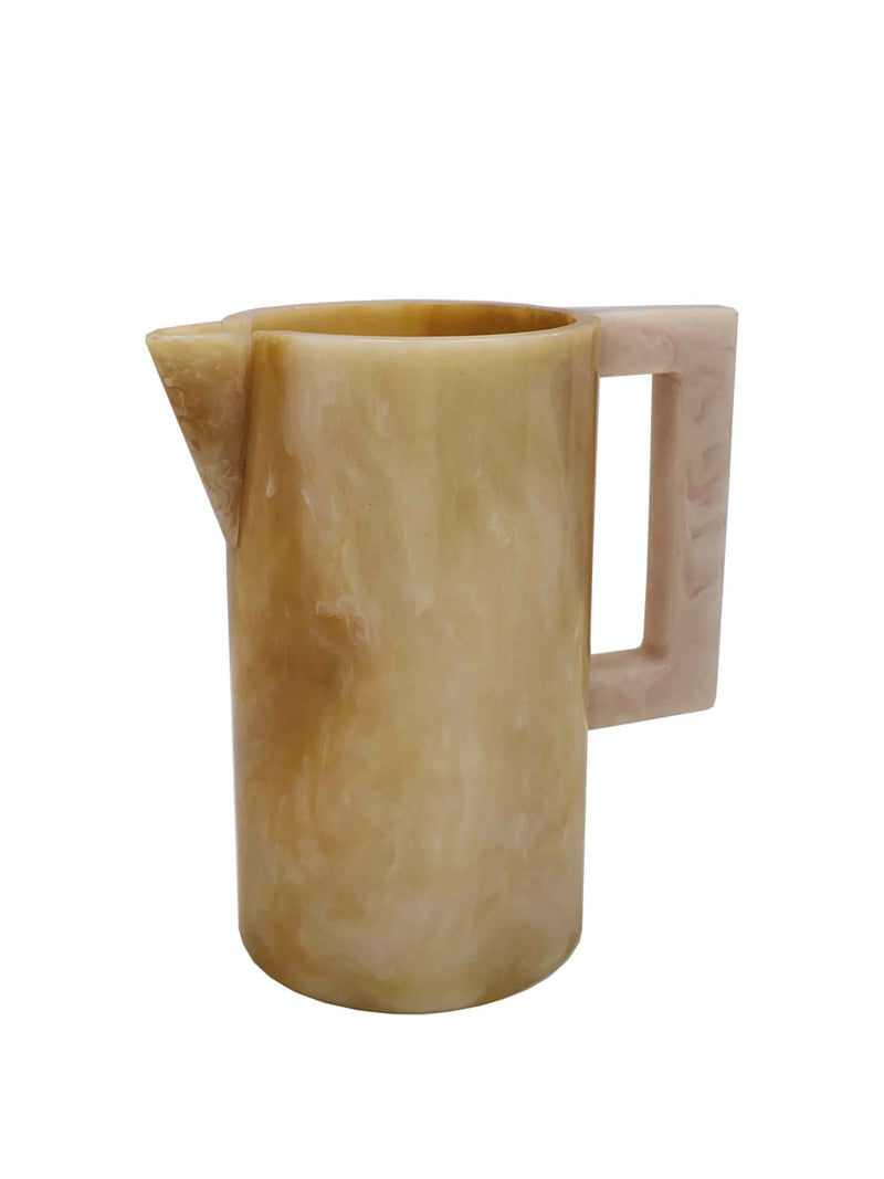 Retro Jug - Toffee Marble + White