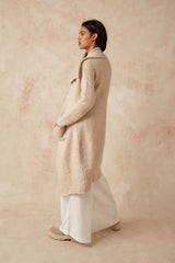 CACOON COAT - OATMEAL