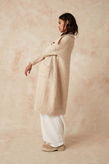 CACOON COAT - OATMEAL