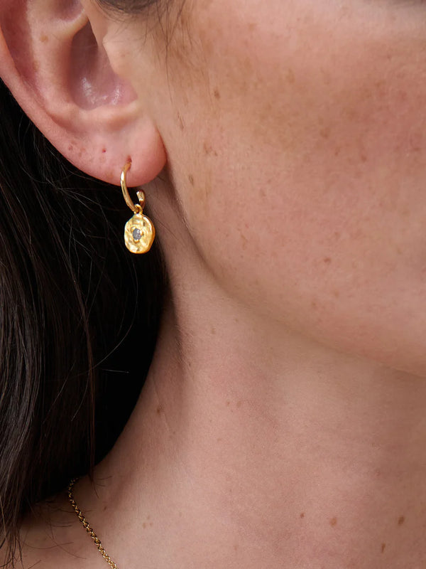 Birthstone 18K Gold Plated Earrings - DEC