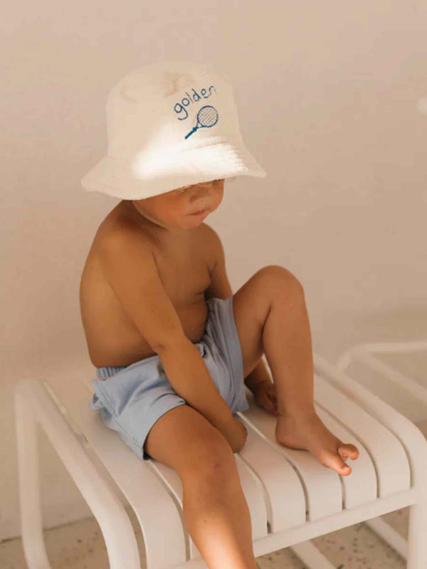 Retro Boy Bucket Hat Cream