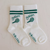 Retro Boy Socks Vanilla / Green