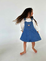 Patti Pinafore Dress - Island Blue