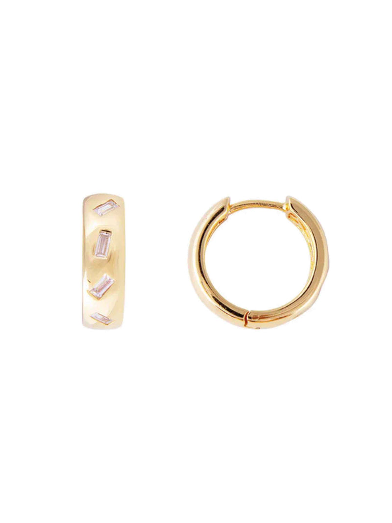 SCATTER BAGUETTE MIDI HOOPS