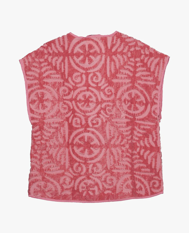 Vida Velvet Blanket Vest - Pink - pre:order