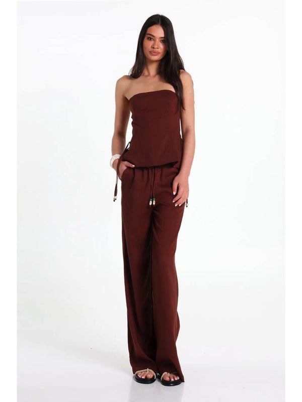 GARDENIA PANTS - CHOC