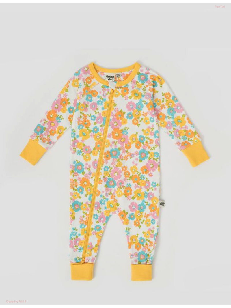 FLOWER CHILD ZIPSUIT