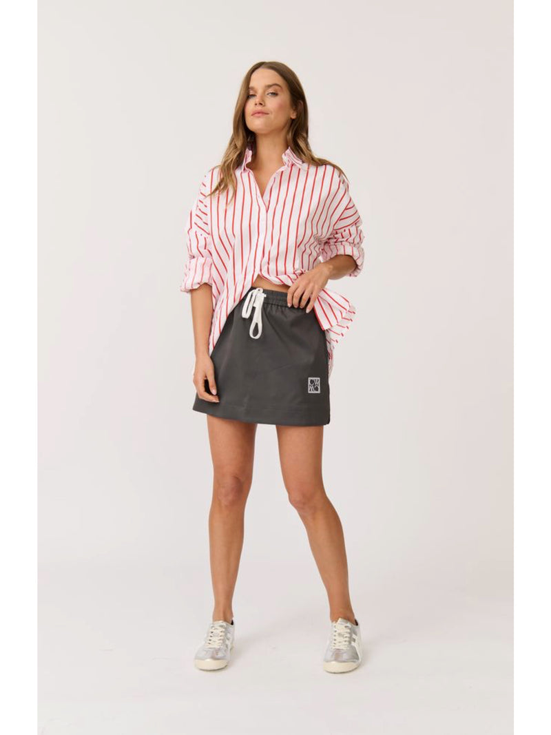 Georgia Mini Skirt - Charcoal