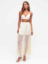 Simona Lace Skirt - Cream