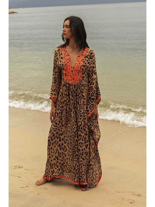 Lourdes Caftan - Orange