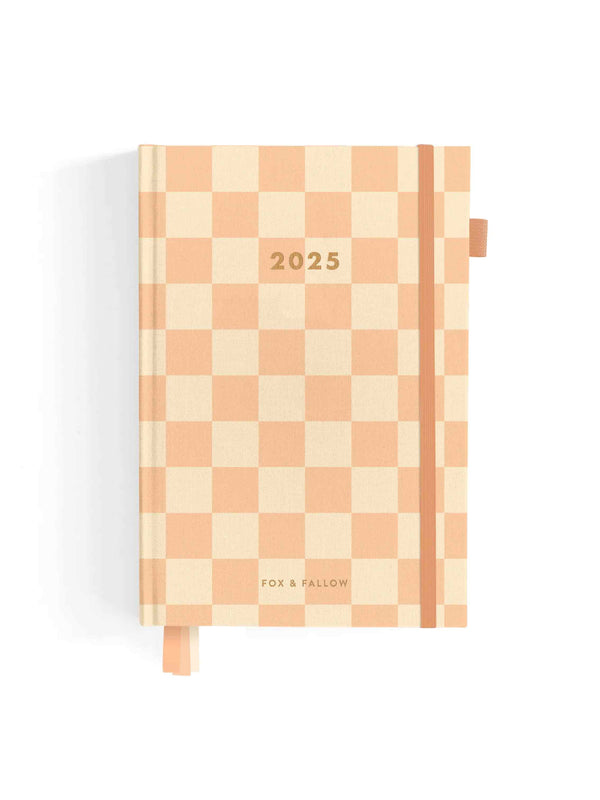 2025 A5 Horizontal Planner - Salmon Check