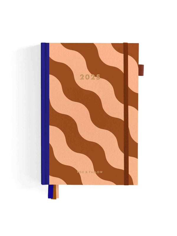 2025 A5 Horizontal Planner - Rust Swirl