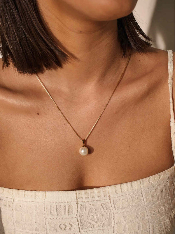 Classic Pearl 18K Gold Plated Necklace