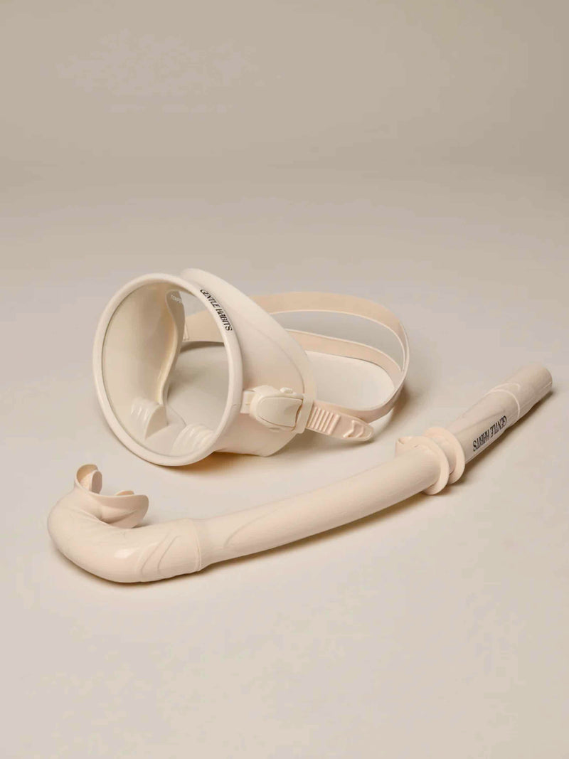 Dive Mask and Snorkel Set - CREAM