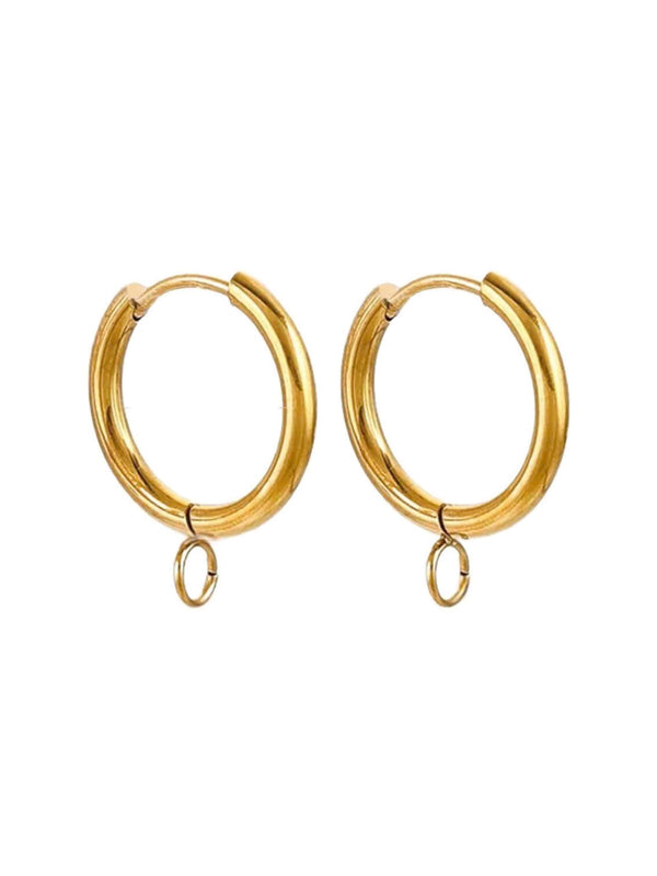 Charm Hoop Earrings