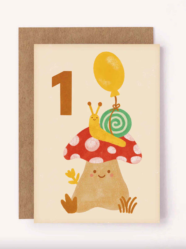 1st Birthday Age Milestone Card