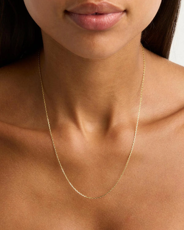 21" Signature Chain Necklace -  18k Gold Vermeil