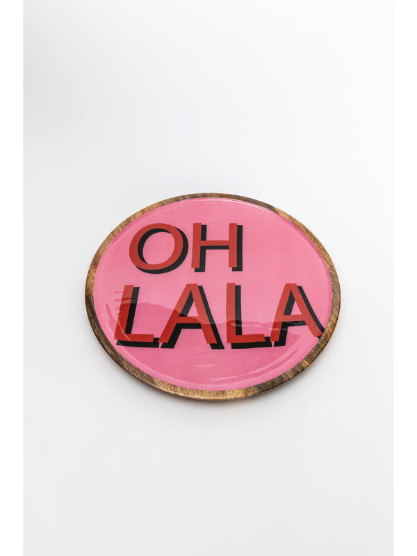 Oh La La Plate - Pink