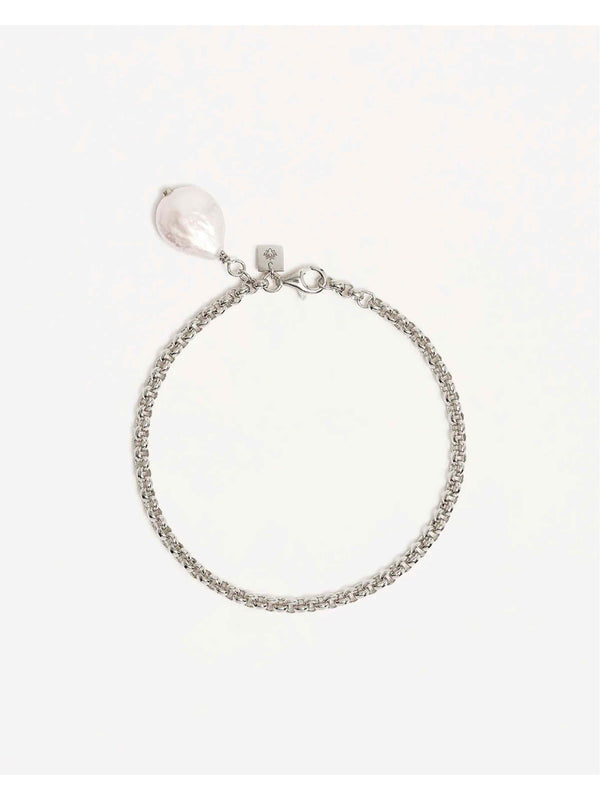 Embrace Stillness Pearl Bracelet - Sterling Silver