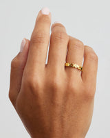 Connected Hearts Ring - 18k Gold Vermeil