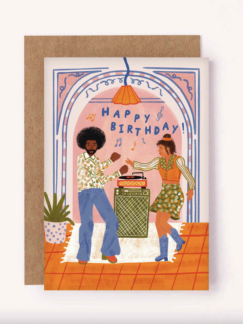 Vinyl Vibes Birthday Card