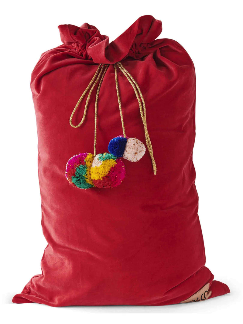 Red Velvet Santa Sack